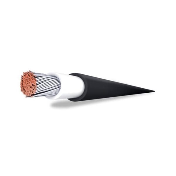 Solárny kábel jednožilový 1500V prierez 1x6mm - 1m čierny
